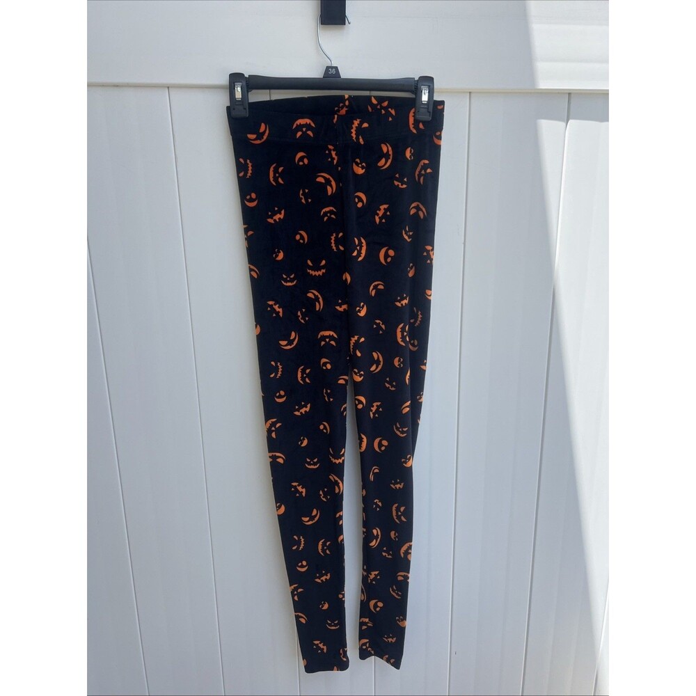 Serra Womens Soft and Cozy Pajama Lounge Pants Small Halloween Pumpkins